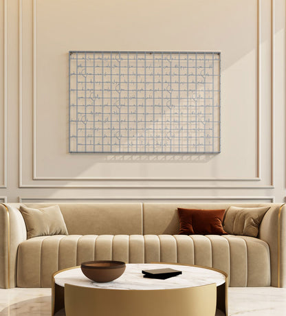 Ultramodern grid decorative wall art with 99 names of Allah by Kashida