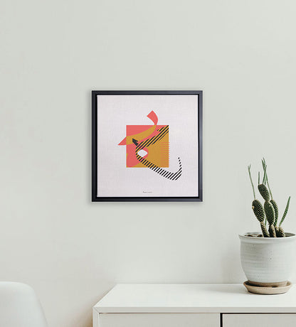 Bauhaus-inspired canvas prints from Kashida featuring modern Arabic typography 