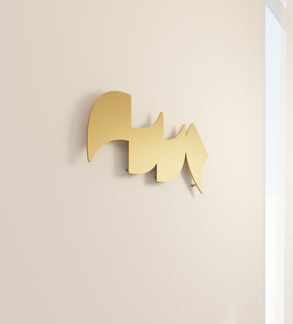 Modern Arabic typography Allah wall art in steel by Kashida design