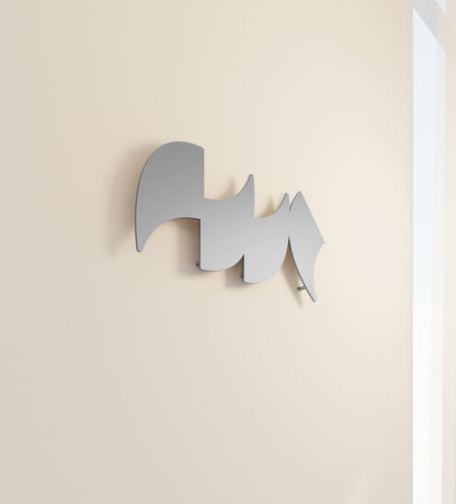 Modern Arabic typography Allah wall art in steel by Kashida design