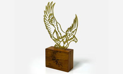 Falcon Trophy with Calligraphy