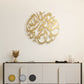 Arabic calligraphy metal wall piece reading peace love and giving