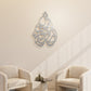 Tear-drop shaped Islamic wall art featuring a quranic verse called surah al ikhlas