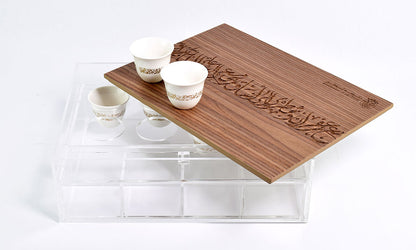 Bespoke coffee cup set celebrating year of Zayed commissioned by Abu Dhabi Executive Council