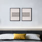 Set of two modern wall prints with Kahlil Gebran’s poetry in modern Arabic calligraphy