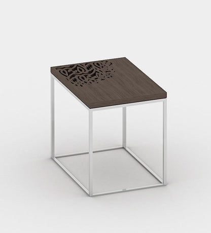 Bespoke side table for majlis in Arabic calligraphy for modern living room design 