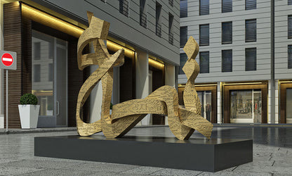 Commissioned contemporary art piece celebrating tolerance in the United arab emirates