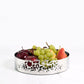 Medium silver fruit or pastry bowl in Arabic calligraphy