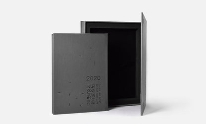 Yearly 2020 planner design for Sharjah government media leather notebook