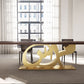 Luxury furniture 10 seater Arabic calligraphy dining table full engraving