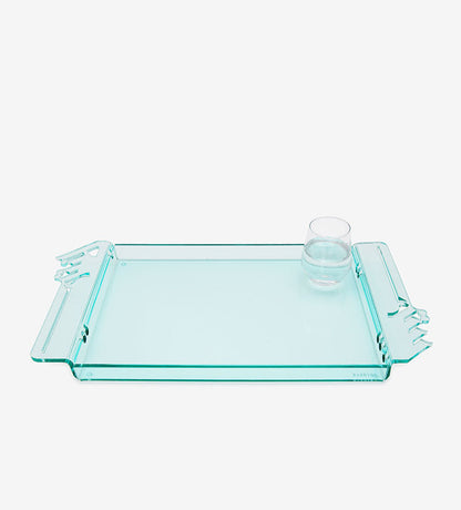 Bayti Jannati Arabic calligraphy green acrylic tray large